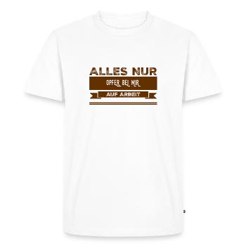 all sacrifices - Men's Premium Organic T-Shirt - white - Front - Nico (187cm)
