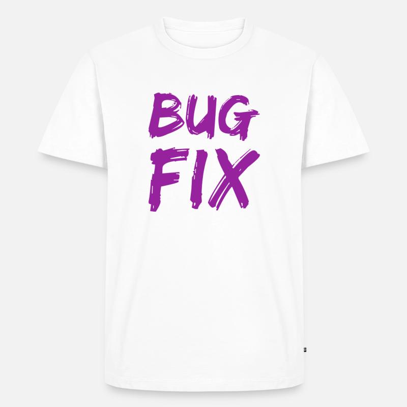 Bugfix - Männer Premium Bio T-Shirt - Weiß