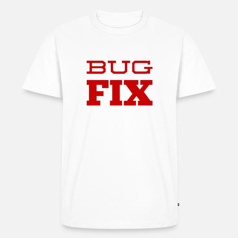 Bugfix ist mein Ding - Männer Premium Bio T-Shirt - Weiß