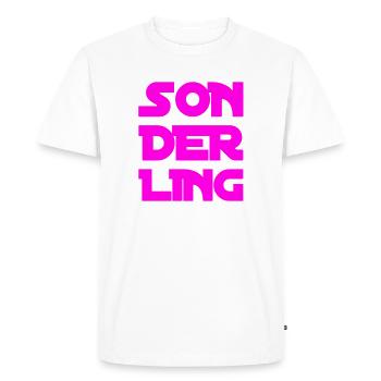 Je suis un excentrique - T-shirt Premium bio Homme - blanc - Devant - Nico (187cm)