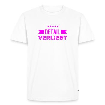 J’aime les détails - T-shirt Premium bio Homme - blanc - Devant - Nico (187cm)