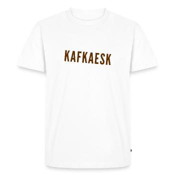 as in Kafka's work - Men's Premium Organic T-Shirt - white - Front - Nico (187cm)