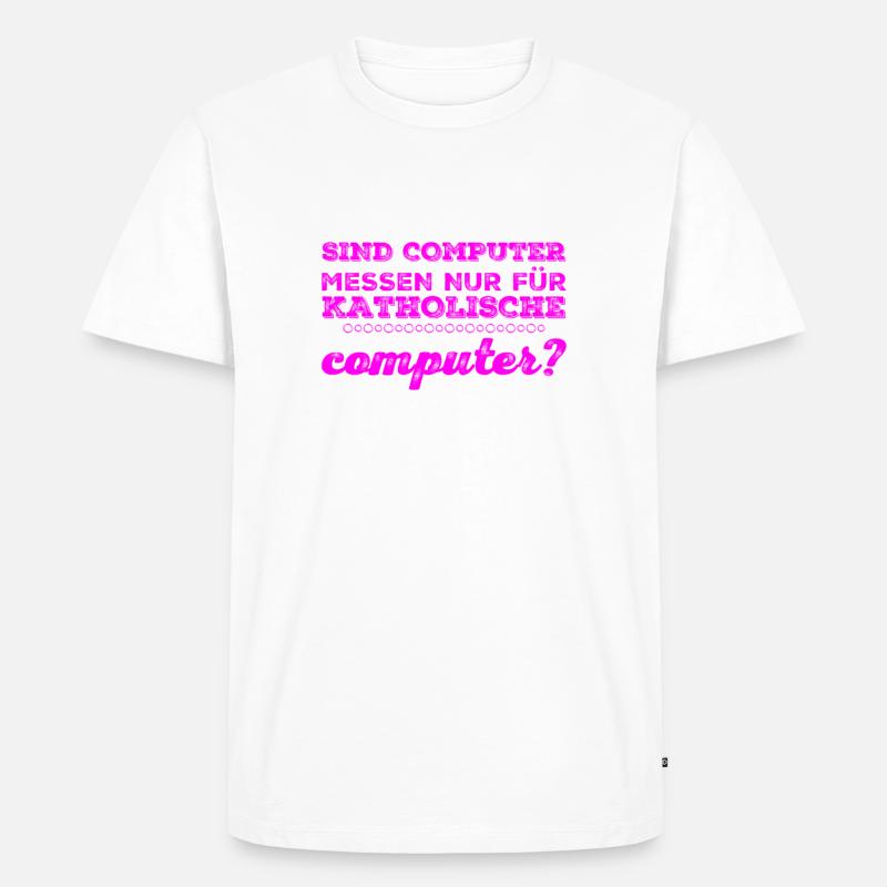 Computermesse - Männer Premium Bio T-Shirt - Weiß