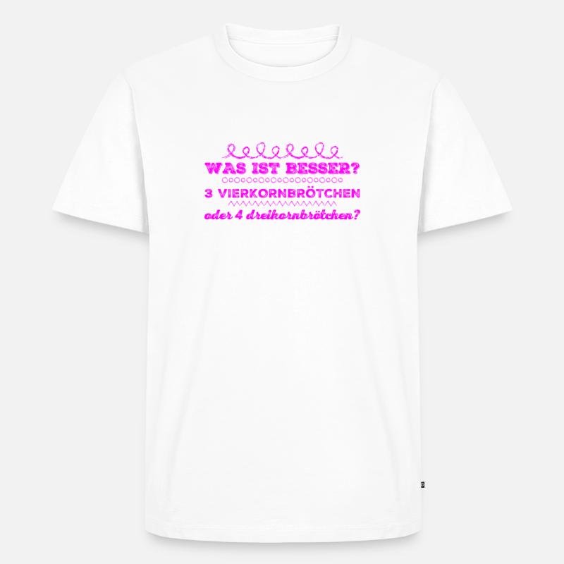 was darf es sein? - Männer Premium Bio T-Shirt - Weiß