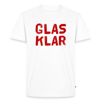 C’est clair - T-shirt Premium bio Homme - blanc - Devant - Nico (187cm)