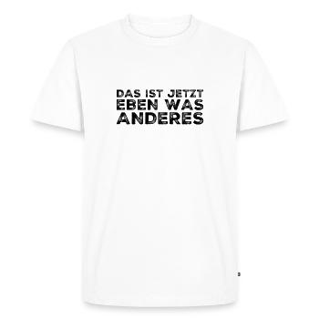 Je vois les choses différemment maintenant - T-shirt Premium bio Homme - blanc - Devant - Nico (187cm)