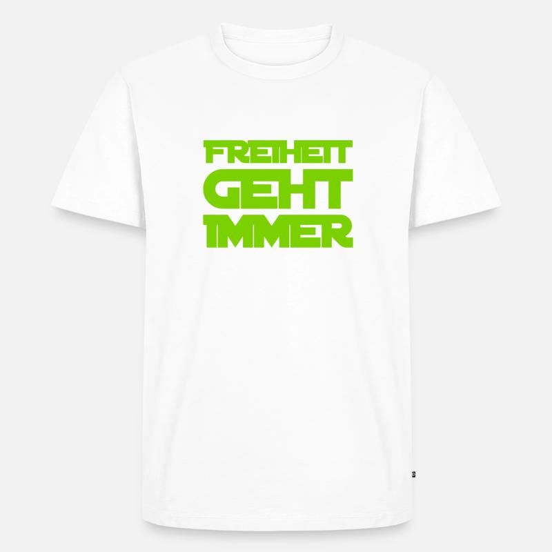 La liberté, c’est beau - T-shirt Premium bio Homme - blanc