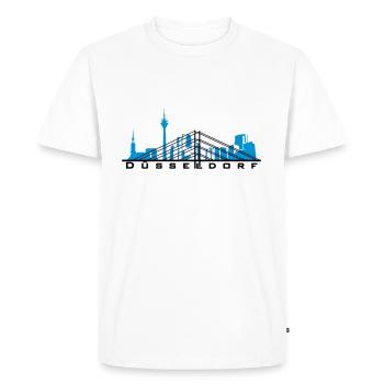 Düsseldorf - T-shirt Premium bio Homme - blanc - Devant - Nico (187cm)