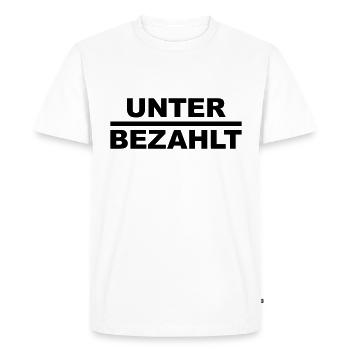 Underpaid - T-shirt Premium bio Homme - blanc - Devant - Nico (187cm)
