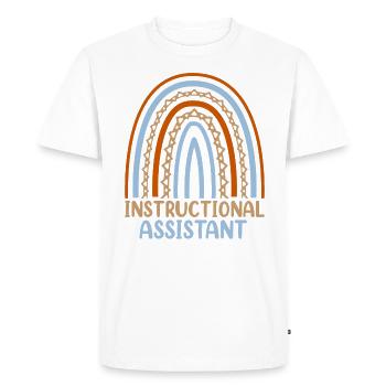 Conception d’assistant d’enseignement pour l’enseignement - T-shirt Premium bio Homme - blanc - Devant - Nico (187cm)