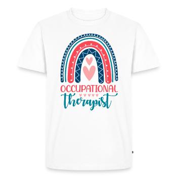 Occupational therapist design For therapy workers - Men's Premium Organic T-Shirt - white - Front - Nico (187cm)