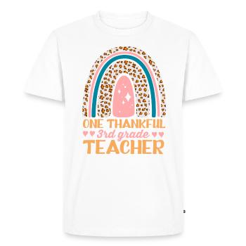 Un design d’enseignant reconnaissant pour la 3ème année - T-shirt Premium bio Homme - blanc - Devant - Nico (187cm)
