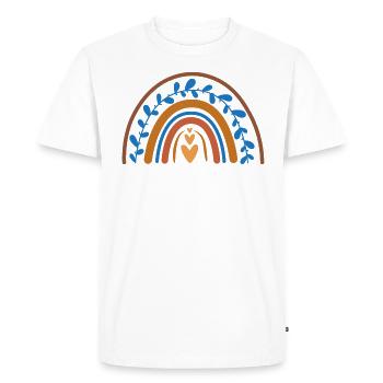 Soyez amical Design pour amical - T-shirt Premium bio Homme - blanc - Devant - Nico (187cm)