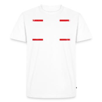 Design amateur de vin-fan-boire Pour les épurateurs - T-shirt Premium bio Homme - blanc - Devant - Nico (187cm)