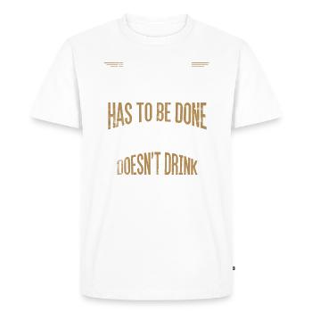 Design amateur de vin-fan-boire Pour les épurateurs - T-shirt Premium bio Homme - blanc - Devant - Nico (187cm)
