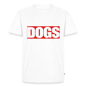 J’aime les chiens, pas vous concevez pour - T-shirt Premium bio Homme - blanc - Devant - Nico (187cm)