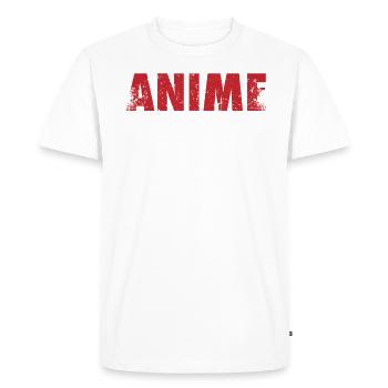 Expert en anime pour les personnages de dessins animés japonais - T-shirt Premium bio Homme - blanc - Devant - Nico (187cm)