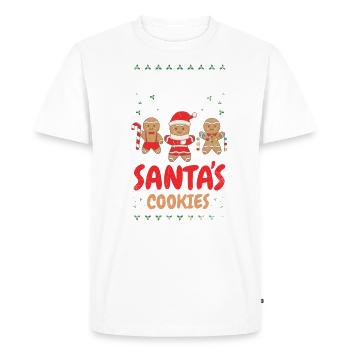 Très probablement mange des biscuits du Père Noël pour - T-shirt Premium bio Homme - blanc - Devant - Nico (187cm)
