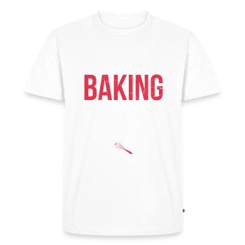 Cookie Baking Crew For Bakers Or Baking Fans - Men's Premium Organic T-Shirt - white - Front - Nico (187cm)