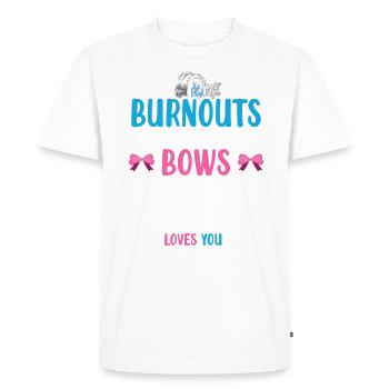 Burnouts or Bows Nounou Vous aime pour - T-shirt Premium bio Homme - blanc - Devant - Nico (187cm)