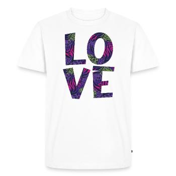 Chère nounou vie pour grand-mère grand-mère - T-shirt Premium bio Homme - blanc - Devant - Nico (187cm)