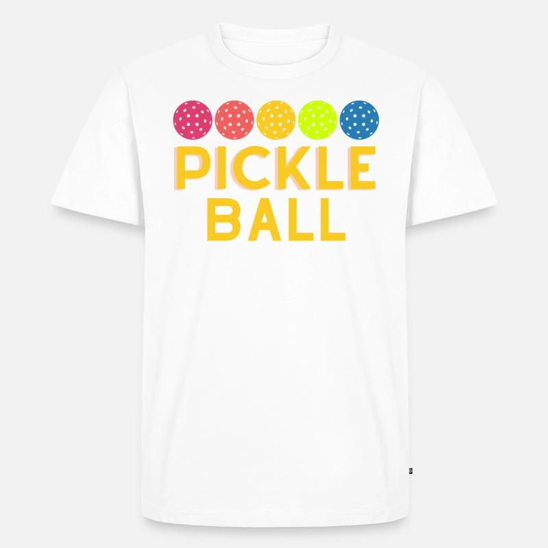 Pickleball-design Für Pickleball-spieler Oder - Männer Premium Bio T-Shirt - Weiß