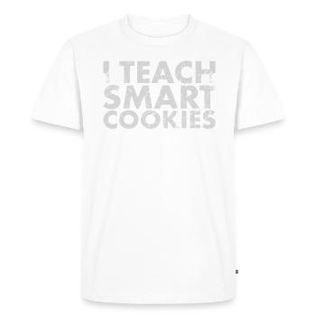 I teach Smart Cookies Design For The - Men's Premium Organic T-Shirt - white - Front - Nico (187cm)