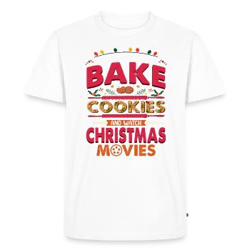 Je veux juste faire des biscuits et pour les boulangers ou - T-shirt Premium bio Homme - blanc - Devant - Nico (187cm)