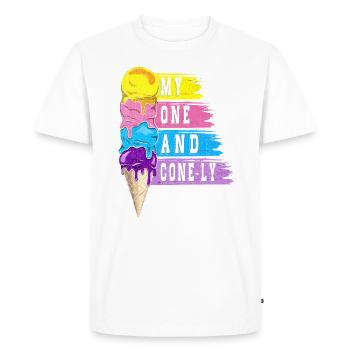 Mon et Cone-ly pour Frozen Sweet Fan - T-shirt Premium bio Homme - blanc - Devant - Nico (187cm)