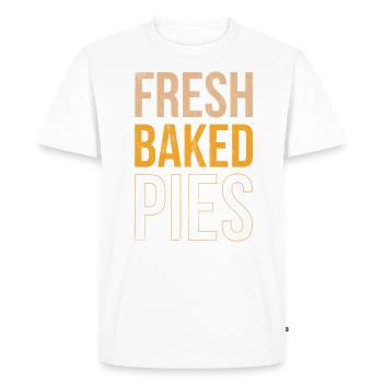 Freshly baked cakes for bakers or baking fans - Men's Premium Organic T-Shirt - white - Front - Nico (187cm)