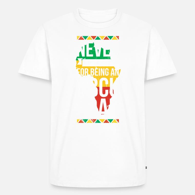 Never apologize for a - Men's Premium Organic T-Shirt - white