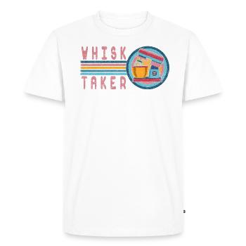 Whisk Taker For Bakers Or Baking Fans - Men's Premium Organic T-Shirt - white - Front - Nico (187cm)