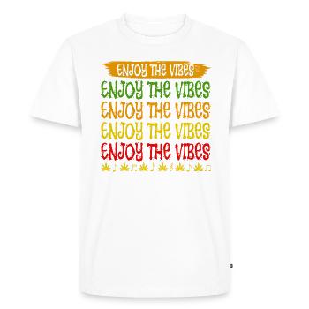 Profitez de la conception de style reggae Vibes pour - T-shirt Premium bio Homme - blanc - Devant - Nico (187cm)
