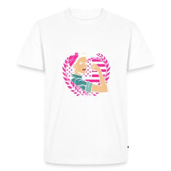 International Women's Day #choose To Challenge - Men's Premium Organic T-Shirt - white - Front - Nico (187cm)