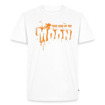 Prenez soin de la conception de la lune pour les fans de Wolves - T-shirt Premium bio Homme - blanc - Devant - Nico (187cm)