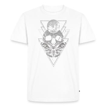 Costume occulte de crâne gothique | Pour - T-shirt Premium bio Homme - blanc - Devant - Nico (187cm)
