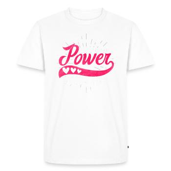 Never underestimate the power of women and - Men's Premium Organic T-Shirt - white - Front - Nico (187cm)