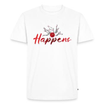 Bowl Design Bowling Player Sport For Bowlers - Men's Premium Organic T-Shirt - white - Front - Nico (187cm)