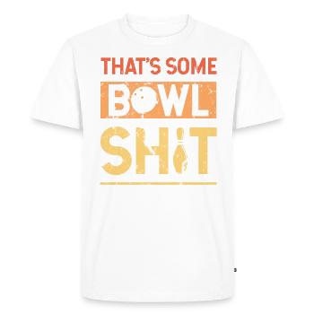 Conception de bol pour Bowler Bowling Team Player Sport - T-shirt Premium bio Homme - blanc - Devant - Nico (187cm)
