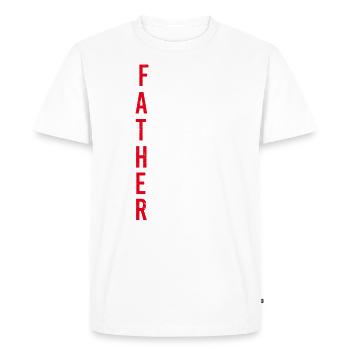 Funny Care Resolutely Handsome - Men's Premium Organic T-Shirt - white - Front - Nico (187cm)