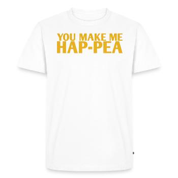 They Make Me Hap-pea-Marriage-Design For The Bride - Men's Premium Organic T-Shirt - white - Front - Nico (187cm)