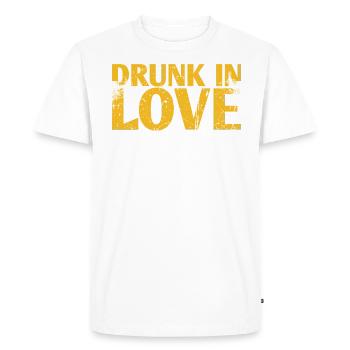 Drunk In Love Marriage Draft For - Men's Premium Organic T-Shirt - white - Front - Nico (187cm)