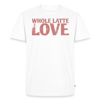 Latte-Liebes-ehe-design entier pour mariés - T-shirt Premium bio Homme - blanc - Devant - Nico (187cm)
