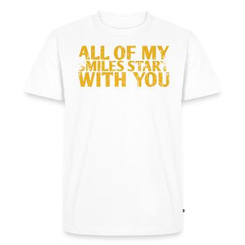 All My Smiles Start With You Design For The Bride - Men's Premium Organic T-Shirt - white - Front - Nico (187cm)
