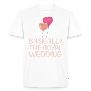 Basically the design for the royal - Men's Premium Organic T-Shirt - white - Front - Nico (187cm)