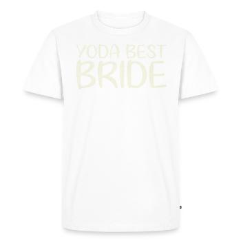 Meilleur design de mariage de mariée pour marié - T-shirt Premium bio Homme - blanc - Devant - Nico (187cm)