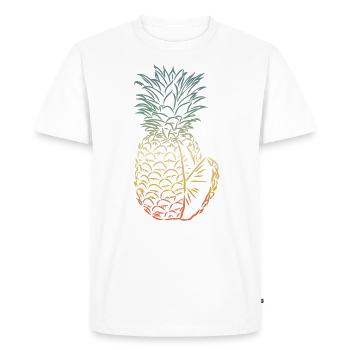 Design ananas Pour les amoureux de la plage Ananas - T-shirt Premium bio Homme - blanc - Devant - Nico (187cm)
