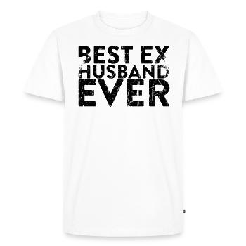 Meilleur ex-mari de tous les temps pour le divorce - T-shirt Premium bio Homme - blanc - Devant - Nico (187cm)