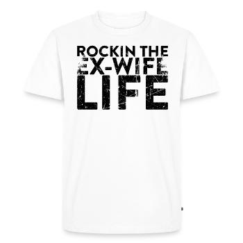 Rockin The Ex-Wife's Life for Divorce - Men's Premium Organic T-Shirt - white - Front - Nico (187cm)