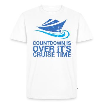 The countdown is over, it's cruise time - Men's Premium Organic T-Shirt - white - Front - Nico (187cm)
